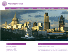 Tablet Screenshot of alexanderbance.com